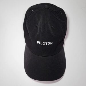 Peloton Performance Run Hat Black Adjustable Cap Athletic Logo Unisex